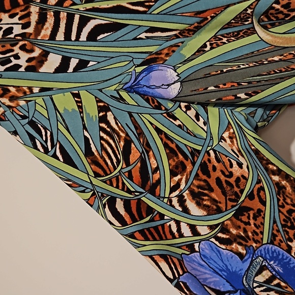 *ATTITUDES by Renee size M/ P Tropical animal print tunic Hawai'i beach vacation - Picture 4 of 8